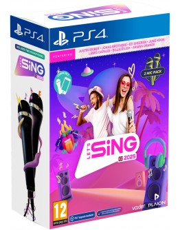 Lets Sing 2025 z dvema mikrofonoma (PS4)