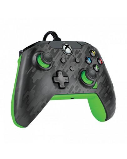 Xbox žični kontroler PDP Carbon Neon Green