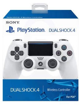 Obnovljen PS4 DualShock 4 brezžični kontroler v2 bele barve + 2 leti garancije