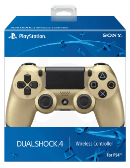 Obnovljen PS4 DualShock 4 brezžični kontroler zlate barve + 2 leti garancije