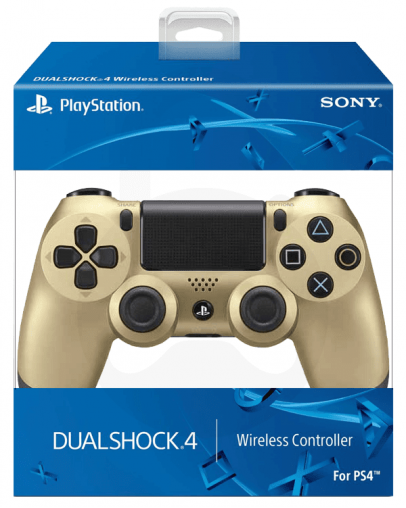 Obnovljen PS4 DualShock 4 brezžični kontroler zlate barve + 2 leti garancije