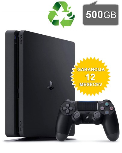 Obnovljen PlayStation 4 Slim 500GB + 2 leti garancije